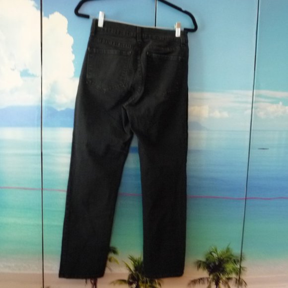 NYDJ JEANS SIZE 6P BLACK STRETCH STRAIGHT LEG - Picture 6 of 6